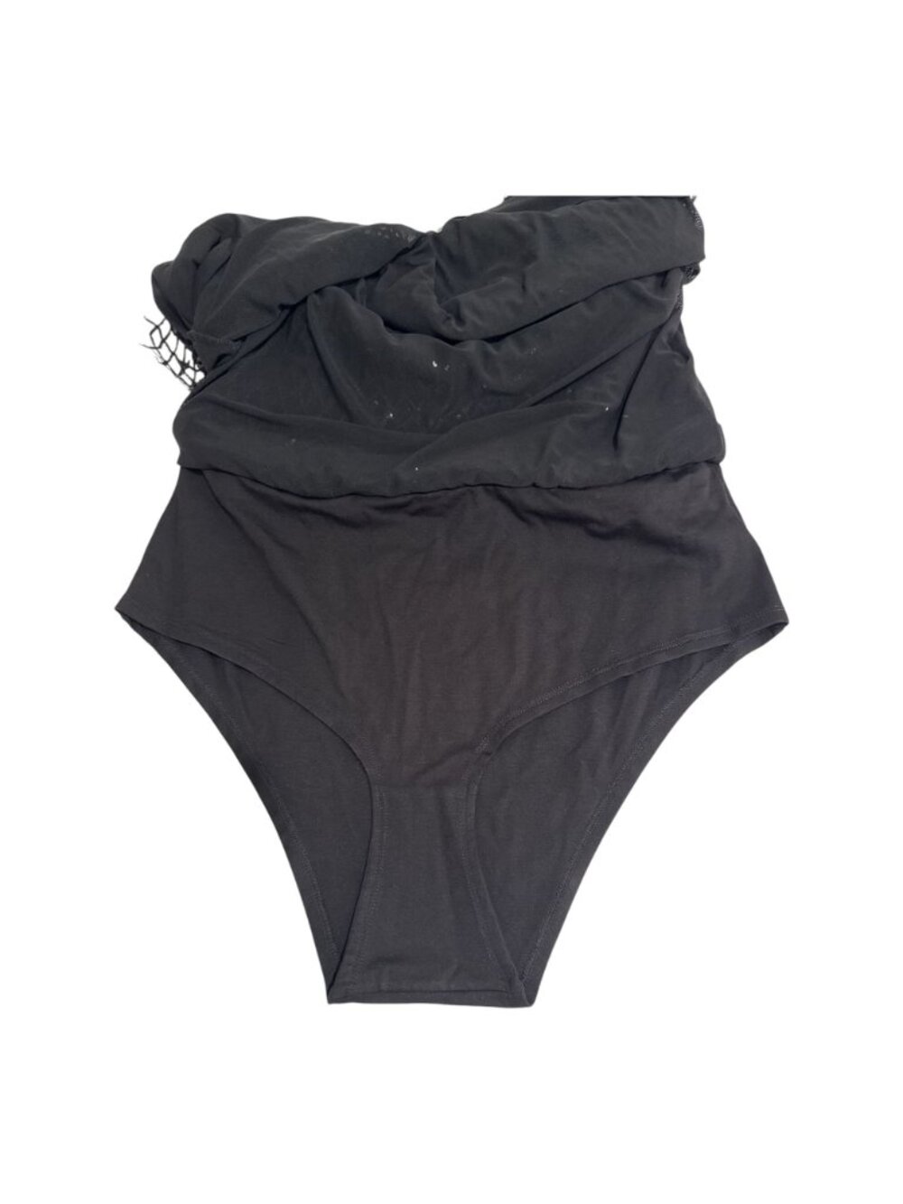 NWT Anthropologie Black See-Through Skirt Built-In Panties Sequin Netting Size L - Picture 3 of 15